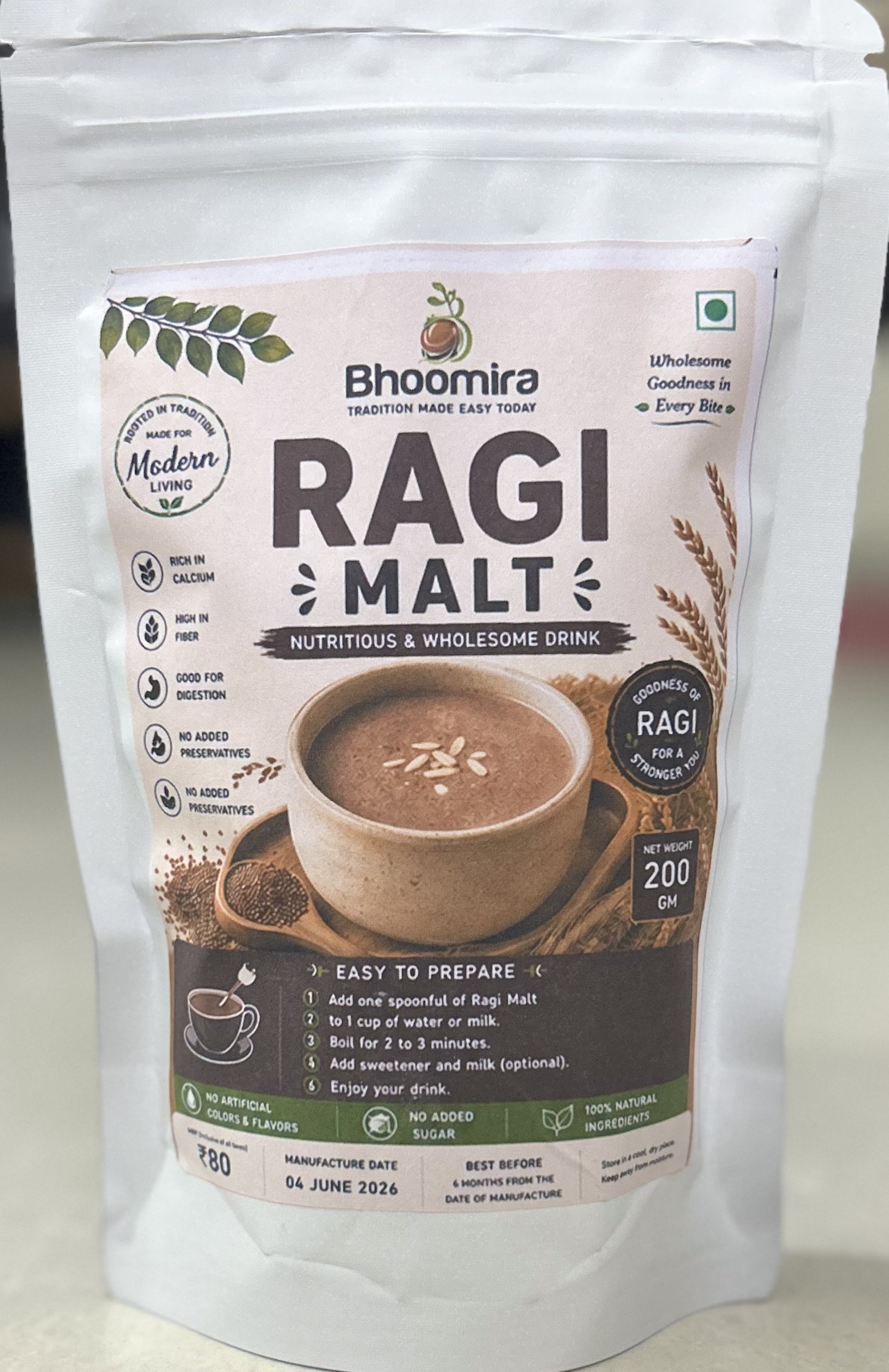 Sprouted Ragi Mix
